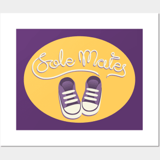 Sole Mates - Yellow and Purple Posters and Art